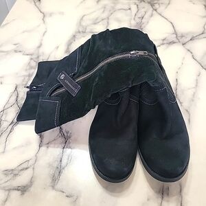 Earth Sycamore Knee High Leather Boots Shf12 Size 9.5B